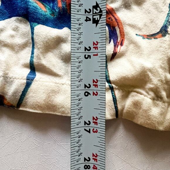 Arizona Jeans flamingo print button down unisex shirt medium - Picture 9 of 10